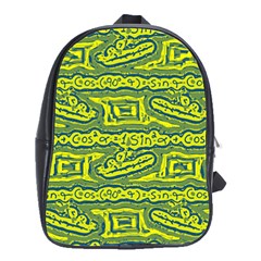 Abstract Background Graphic School Bag (large)