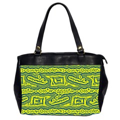 Abstract Background Graphic Oversize Office Handbag (2 Sides)