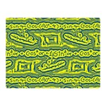 Abstract Background Graphic Premium Plush Fleece Blanket (Mini) 35 x27  Blanket Back