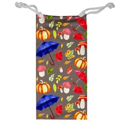 Autumn Seamless Background Leaves Jewelry Bag