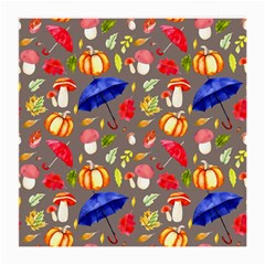 Autumn Seamless Background Leaves Medium Glasses Cloth by Jancukart