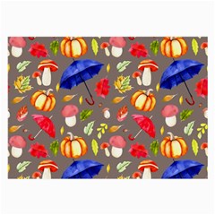 Autumn Seamless Background Leaves Large Glasses Cloth (2 Sides)