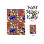 Autumn Seamless Background Leaves Playing Cards 54 Designs (Mini) Front - Spade2