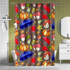 Autumn Seamless Background Leaves Shower Curtain 48  X 72  (small)  by Jancukart