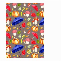 Autumn Seamless Background Leaves Small Garden Flag (two Sides)