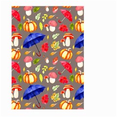 Autumn Seamless Background Leaves Large Garden Flag (two Sides)