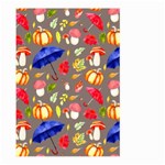 Autumn Seamless Background Leaves Large Garden Flag (Two Sides) Back