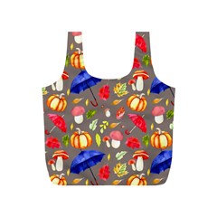 Autumn Seamless Background Leaves Full Print Recycle Bag (s) by Jancukart