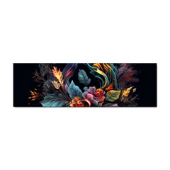 Flowers Flame Abstract Floral Sticker Bumper (100 Pack)