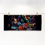 Flowers Flame Abstract Floral Hand Towel Front