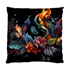 Flowers Flame Abstract Floral Standard Cushion Case (one Side) by Jancukart