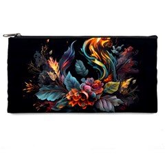 Flowers Flame Abstract Floral Pencil Case