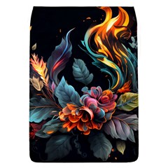 Flowers Flame Abstract Floral Removable Flap Cover (l) by Jancukart