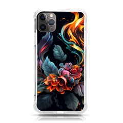 Flowers Flame Abstract Floral Iphone 11 Pro Max 6 5 Inch Tpu Uv Print Case