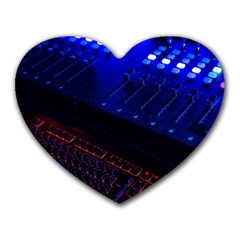 Mixer Console Audio Mixer Studio Heart Mousepad by Jancukart