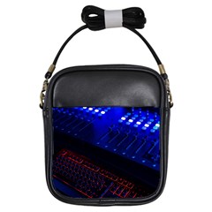 Mixer Console Audio Mixer Studio Girls Sling Bag by Jancukart