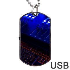 Mixer Console Audio Mixer Studio Dog Tag Usb Flash (one Side) by Jancukart