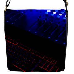 Mixer Console Audio Mixer Studio Flap Closure Messenger Bag (s) by Jancukart