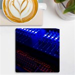 Mixer Console Audio Mixer Studio UV Print Square Tile Coaster  Front