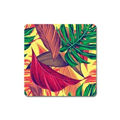 Monstera Tropical Design Beach Square Magnet