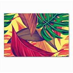 Monstera Tropical Design Beach Postcards 5  X 7  (pkg Of 10)