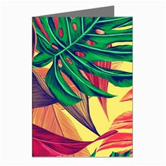 Monstera Tropical Design Beach Greeting Cards (pkg Of 8)