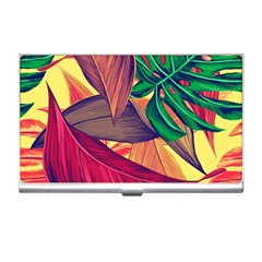 Monstera Tropical Design Beach Business Card Holder