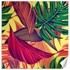 Monstera Tropical Design Beach Canvas 20  X 20 