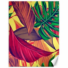 Monstera Tropical Design Beach Canvas 18  X 24 