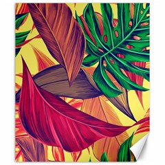 Monstera Tropical Design Beach Canvas 20  X 24  by Jancukart