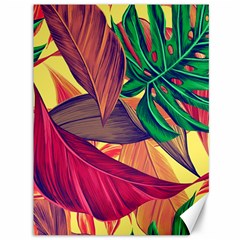 Monstera Tropical Design Beach Canvas 36  X 48  by Jancukart