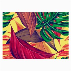 Monstera Tropical Design Beach Large Glasses Cloth by Jancukart