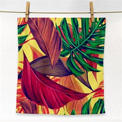 Monstera Tropical Design Beach Face Towel by Jancukart