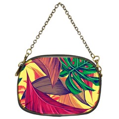 Monstera Tropical Design Beach Chain Purse (two Sides) by Jancukart