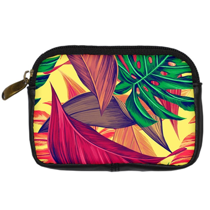 Monstera Tropical Design Beach Digital Camera Leather Case