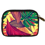 Monstera Tropical Design Beach Digital Camera Leather Case Back