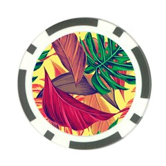 Monstera Tropical Design Beach Poker Chip Card Guard (10 Pack) by Jancukart