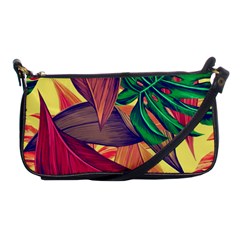 Monstera Tropical Design Beach Shoulder Clutch Bag by Jancukart