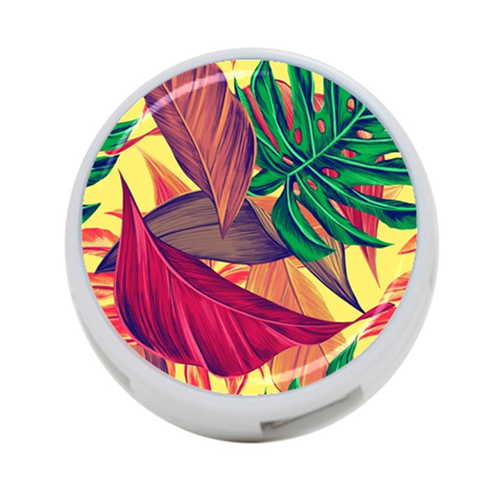 Monstera Tropical Design Beach 4-Port USB Hub (Two Sides)