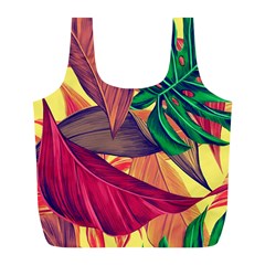 Monstera Tropical Design Beach Full Print Recycle Bag (l)