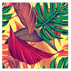 Monstera Tropical Design Beach Square Satin Scarf (36  X 36 )