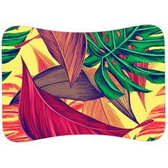 Monstera Tropical Design Beach Velour Seat Head Rest Cushion by Jancukart