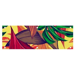 Monstera Tropical Design Beach Banner And Sign 6  X 2  by Jancukart