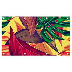 Monstera Tropical Design Beach Banner And Sign 7  X 4  by Jancukart