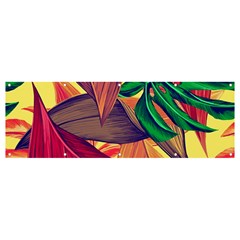 Monstera Tropical Design Beach Banner And Sign 12  X 4 