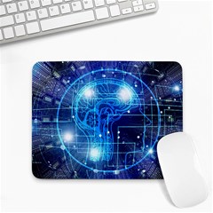 Artificial Intelligence Brain Think Art Small Mousepad by Jancukart