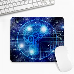 Artificial Intelligence Brain Think Art Large Mousepad