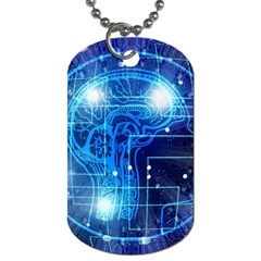 Artificial Intelligence Brain Think Art Dog Tag (two Sides)