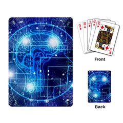 Artificial Intelligence Brain Think Art Playing Cards Single Design (rectangle) by Jancukart