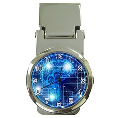 Artificial Intelligence Brain Think Art Money Clip Watches